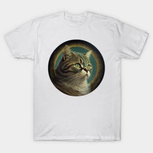 Purrfectly Powerful: Round Cat Designs for the Feline Warrior in You T-Shirt